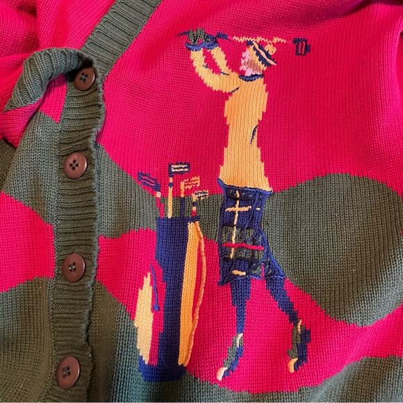 EVAN PICONE golf novelty Cardigan/sweater - Picture 3 of 11
